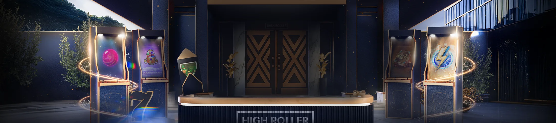 High Roller Casino welcome bonus banner